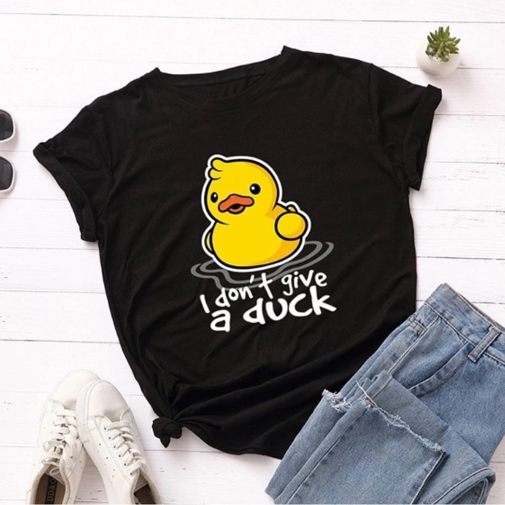 I Don’t Give A Duck Graphic Unisex T Shirt